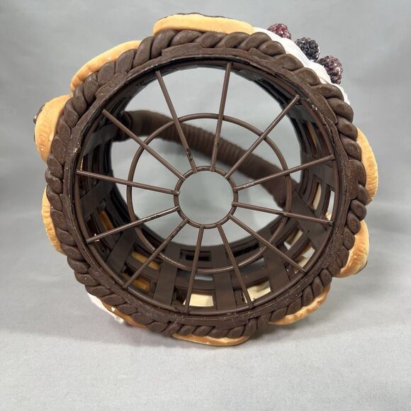 Clay Basket Of Cookies Centerpiece Holiday Sugar And Fruit Cookies - Picture 6 of 9